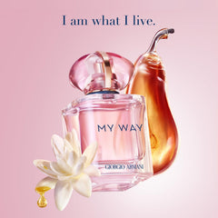 Armani Beauty My Way Nectar packaging close-up highlighting pink design and premium craftsmanship
