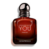 Armani Beauty Stronger With You bottle front highlights amber woody profile for evenings