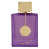 Armaf Club De Nuit Maleka bottle front shows floral-fruity allure for daily wear.