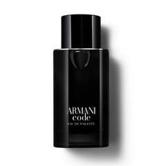 Armani Code eau de toilette bottle – sleek, confident daily wear.