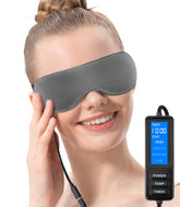 Aroma Season heated eye mask front view shows soft fabric and cozy warmth for evening routines.