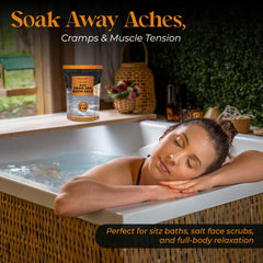 Aromasong Dead Sea Mud chunks visible for deep exfoliation and skin purification