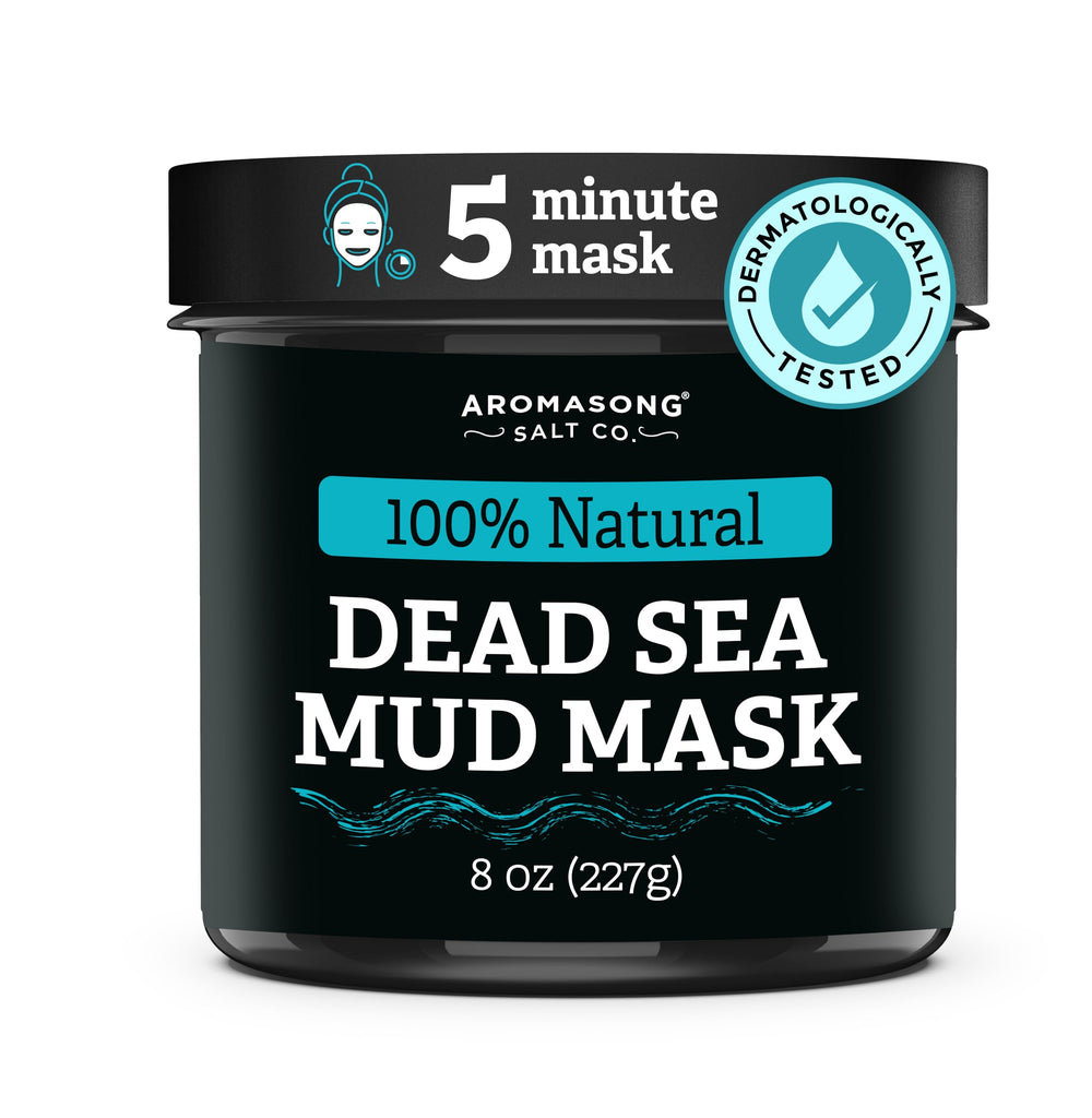 Aromasong dead-sea mud mask packaging signaling spa-quality detox potential