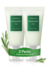 AROMATICA Rosemary Scalp Scrub 2-pack box—gift-ready for at-home detox and exfoliation.
