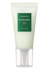 aromatica rosemary scalp scrub bottle close-up highlighting natural ingredients for detox