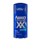 Arrid deodorant solid xx cool shower triple-pack box for everyday freshness and easy replacement.