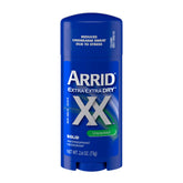 Arrid XX antiperspirant stick unscented 2.7oz; long-lasting all-day protection.