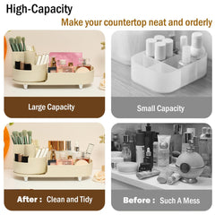 Artcochan skincare storage with compartments makes products easy to sort and grab.