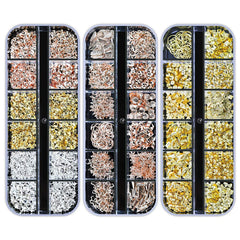 Artdone nail art studs crystals kit image demonstrates complete DIY decoration.