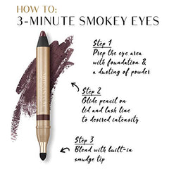 Artisan L'uxe Velvet Jumbo Eyeliner waterproof test showing smudge-resistance.