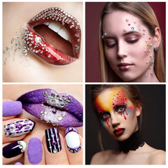 Artistbeauty rhinestone stickers various sizes ideal for precise nail art and facial embellishments