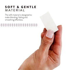 Artist's Choice triangle sponge with precise edges for sharp lines and defined looks
