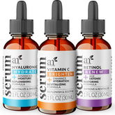 ArtNaturals anti-aging set bottle-front highlighting serums for hydration and brightening