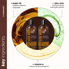 artnaturals hair growth therapy bottle close-up — DHT-friendly ingredients may support scalp environment.