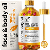 Artnaturals rose oil bottle — deeply hydrating formula for radiant skin.