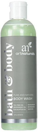 Artnaturals Tea Tree Body Wash bottle front ready for refreshing daily cleanse