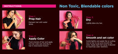 ArtShip Design hair chalk easy-use casing close-up demonstrates mess-reducing design