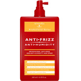 Arvazallia Antifrizz Hair Spray bottle demonstrates weightless frizz control for all-day smoothness