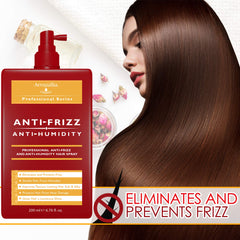 Arvazallia Antifrizz Hair Spray label highlights ArvaShield technology for humidity defense