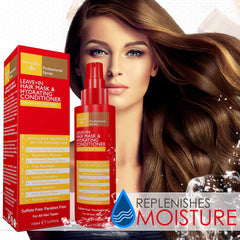 Arvazallia Leave-in Hair Mask applied to wet hair for detangling