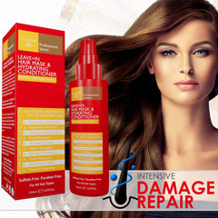 Arvazallia Leave-in Hair Mask after styling shows smoother hair