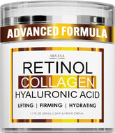 Arvesa Retinol Cream bottle for daily anti-aging protection and hydration