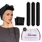 ARWVOA heatless-curler velvet rods enable overnight curls with a secure soft grip.