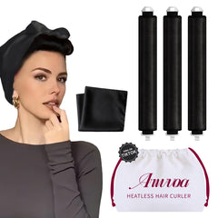 ARWVOA heatless-curler velvet rods enable overnight curls with a secure soft grip.