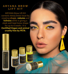 ARYANA NEW YORK brow lamination step-apply for precise lift.