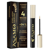 ASAMO eyelash serum bottle with gold cap for luxurious nightly use