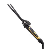 Asani curling-iron-wand glide-surface shows ultra-smooth ceramic coating for snag-free styling.