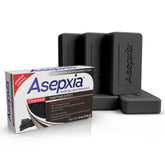 Asepxia salicylic acid charcoal bar soap pack close-up highlighting acne treatment benefits
