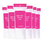 Astraescly cotton rounds packaging close-up for easy makeup removal and skincare.