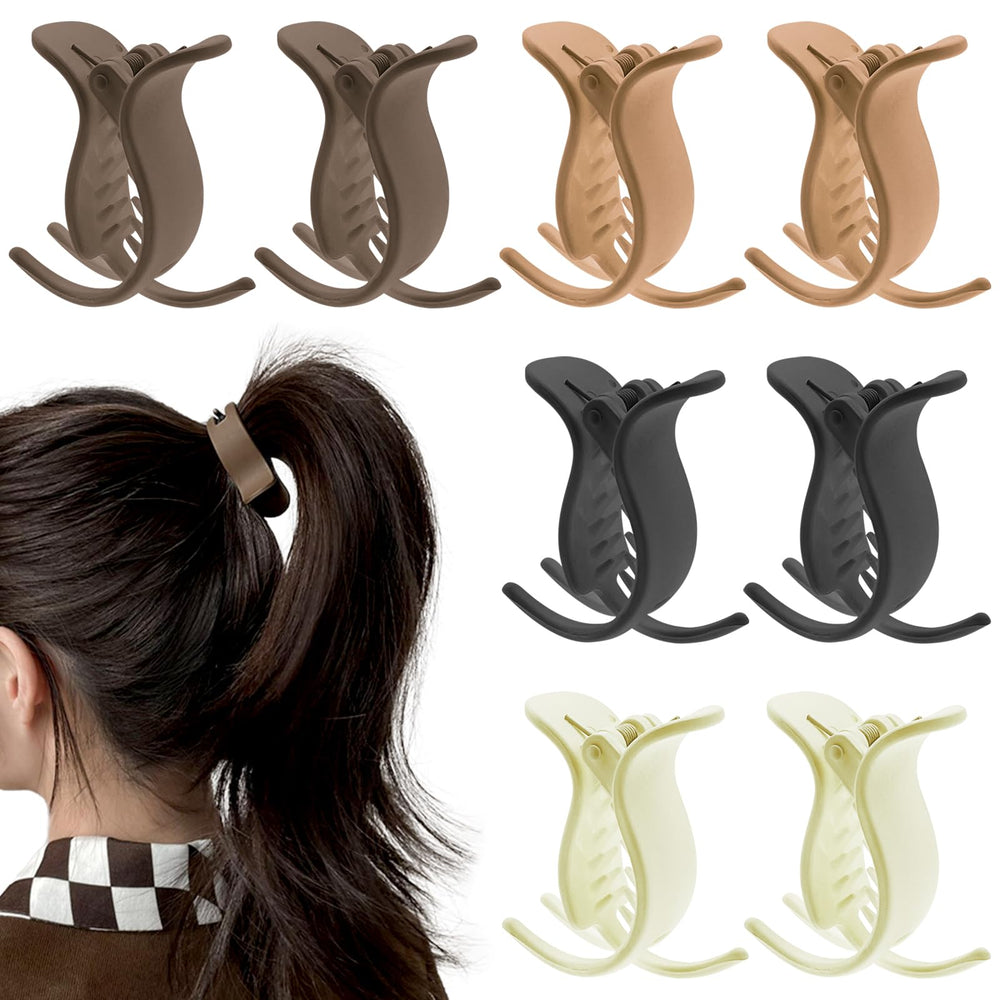 Aswewamt matte ponytail clip closeup with sturdy grip for fine hair