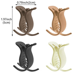 Aswewamt matte ponytail clips four-color set ready to match outfits