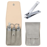 Atimier nail clipper set case grey, precision grooming in a portable gift-ready pack.