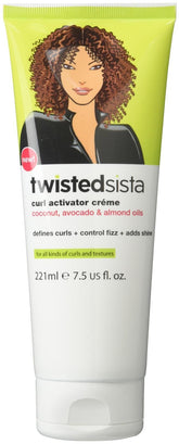 Atlas Ethnic Twisted Sista curl activator cream bottle for frizz control and shine