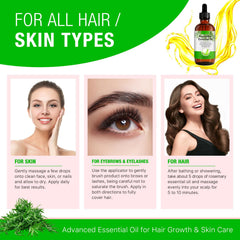 ATOANY rosemary oil applied to eyebrows and eyelashes for growth.