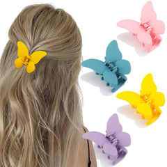 ATODEN Butterfly Hair Clip in purple with secure grip for everyday styling.