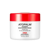 ATOPALM Intensive Moisturizing Cream bottle pour shows quick hydration for dry skin