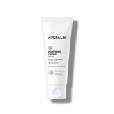 ATOPALM Panthenol Cream bottle closeup highlighting lightweight hydration.