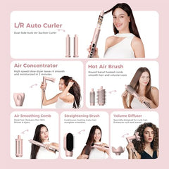 Atopskins Coanda-effect auto-wrap curling technology for symmetrical curls and less frizz