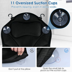 Atsuwell 3D mesh surface stays cool and breathable while you bathe