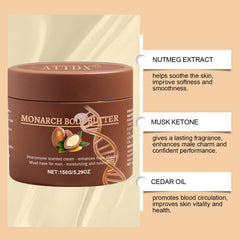 ATTDX body butter jar closeup highlights rich moisture for smooth, hydrated skin.