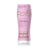 ATTITUDE Amplifying Conditioner bottle showing voluminous curls and shine.