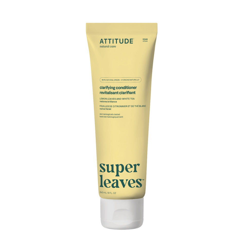 ATTITUDE Clarifying Hair Conditioner bottle depicts a refreshing oil-control routine