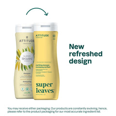 ATTITUDE clarifying shampoo being poured to cleanse buildup on oily hair