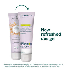 ATTITUDE conditioner in use, boosting volume and shine on fine hair.