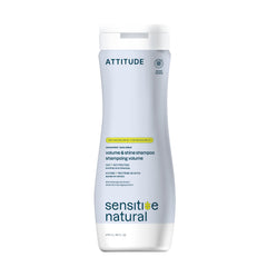 ATTITUDE hair shampoo unscented bottle showcases fragrance-free scalp care