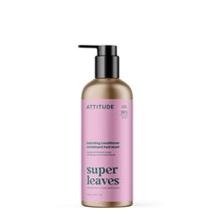 ATTITUDE Hydrating Conditioner bottle highlights refreshing peppermint and orange scent for hair hydration.